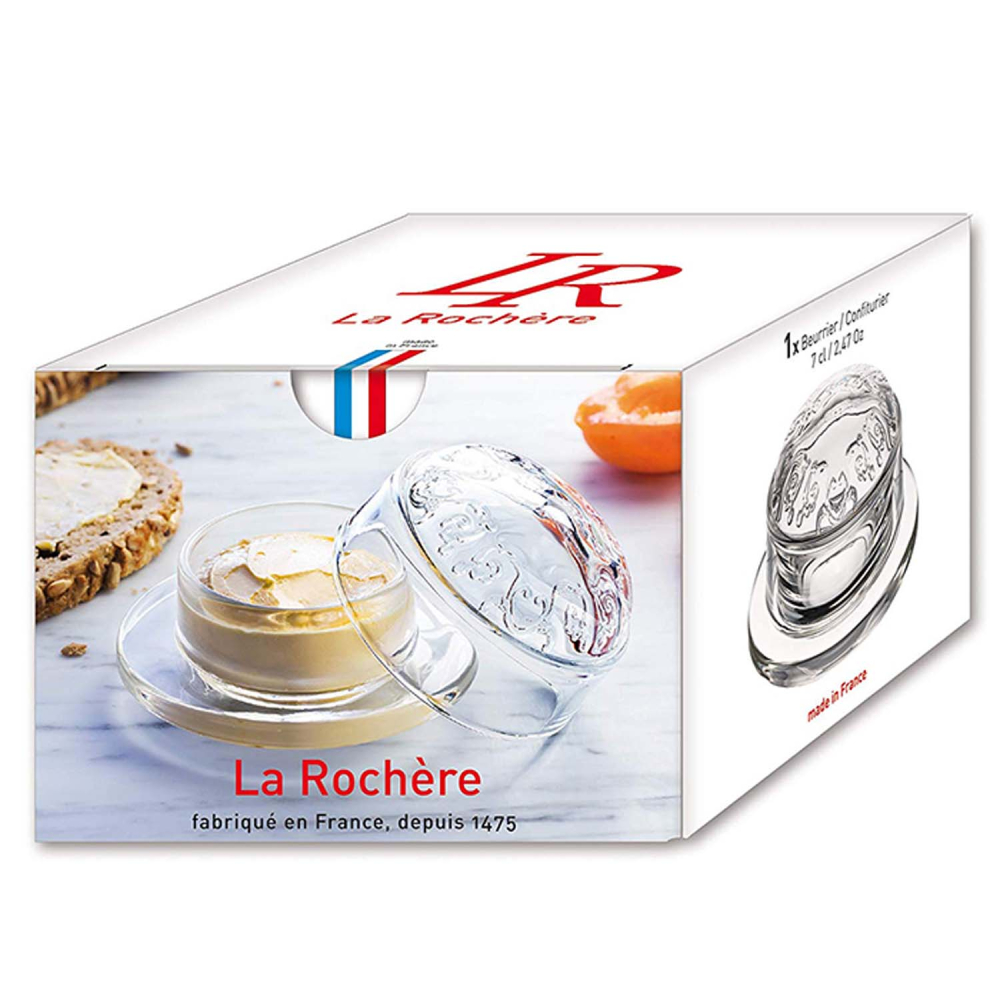 Масленка круглая с крышкой La Rochere VERSAILLES, выс. 6,5 см, диам. 9,5 см, 70 мл