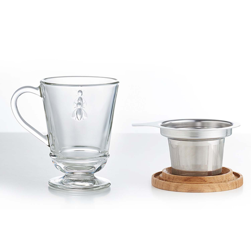 Кухоль для чаю La Rochere ABEILLE з кришкою і сітечком, вис. 11,5 см, 275 мл