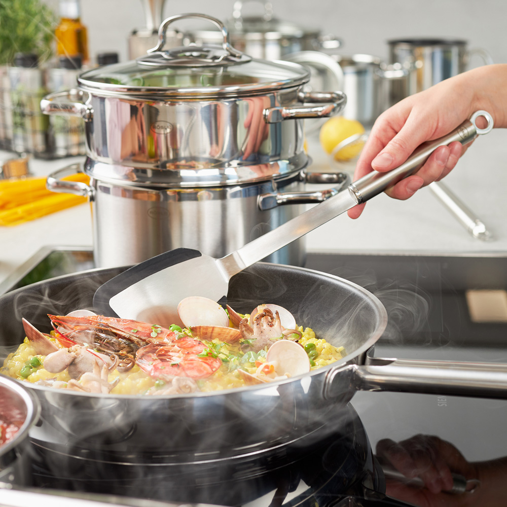 Лопатка кухонна Rosle з силіконовим краєм, 36,5 см