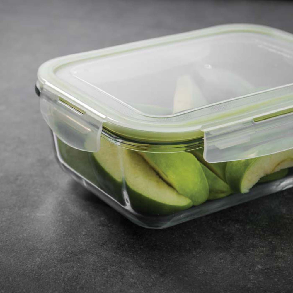 Контейнер пищевой прямоугольный BergHOFF, стеклянный, 14,5 х 11 см, 0,33 л