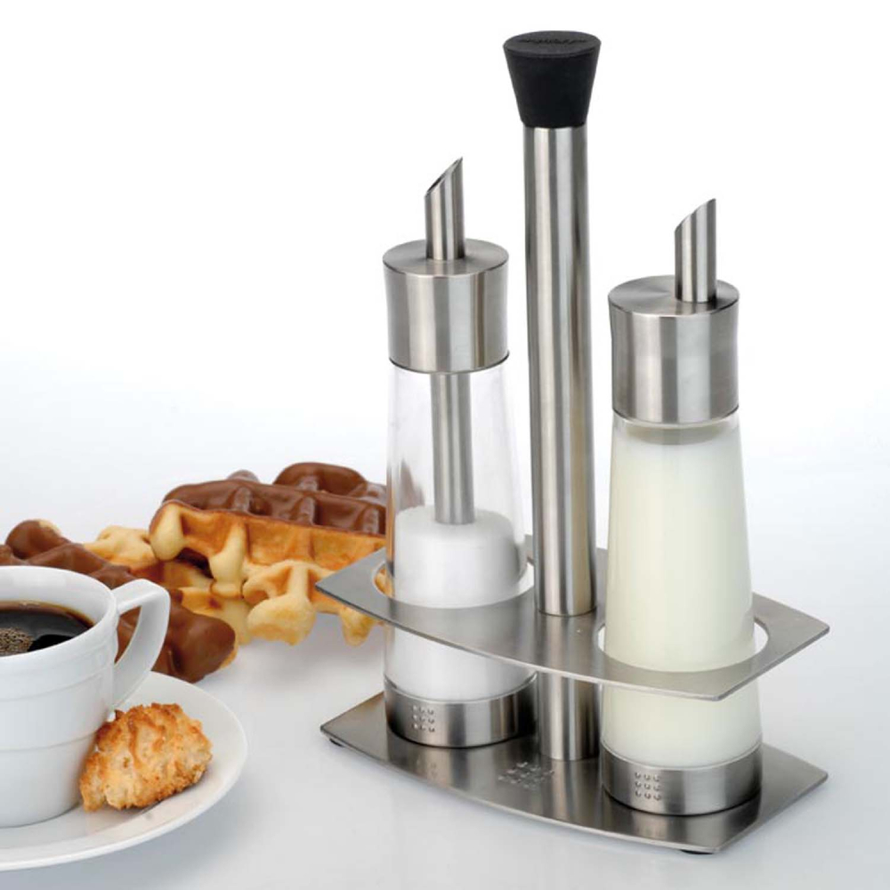 Набір BergHOFF ємностей для цукру та вершків на підставці