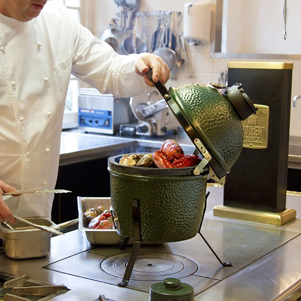 Гриль угольный Big Green Egg Mini, керамический