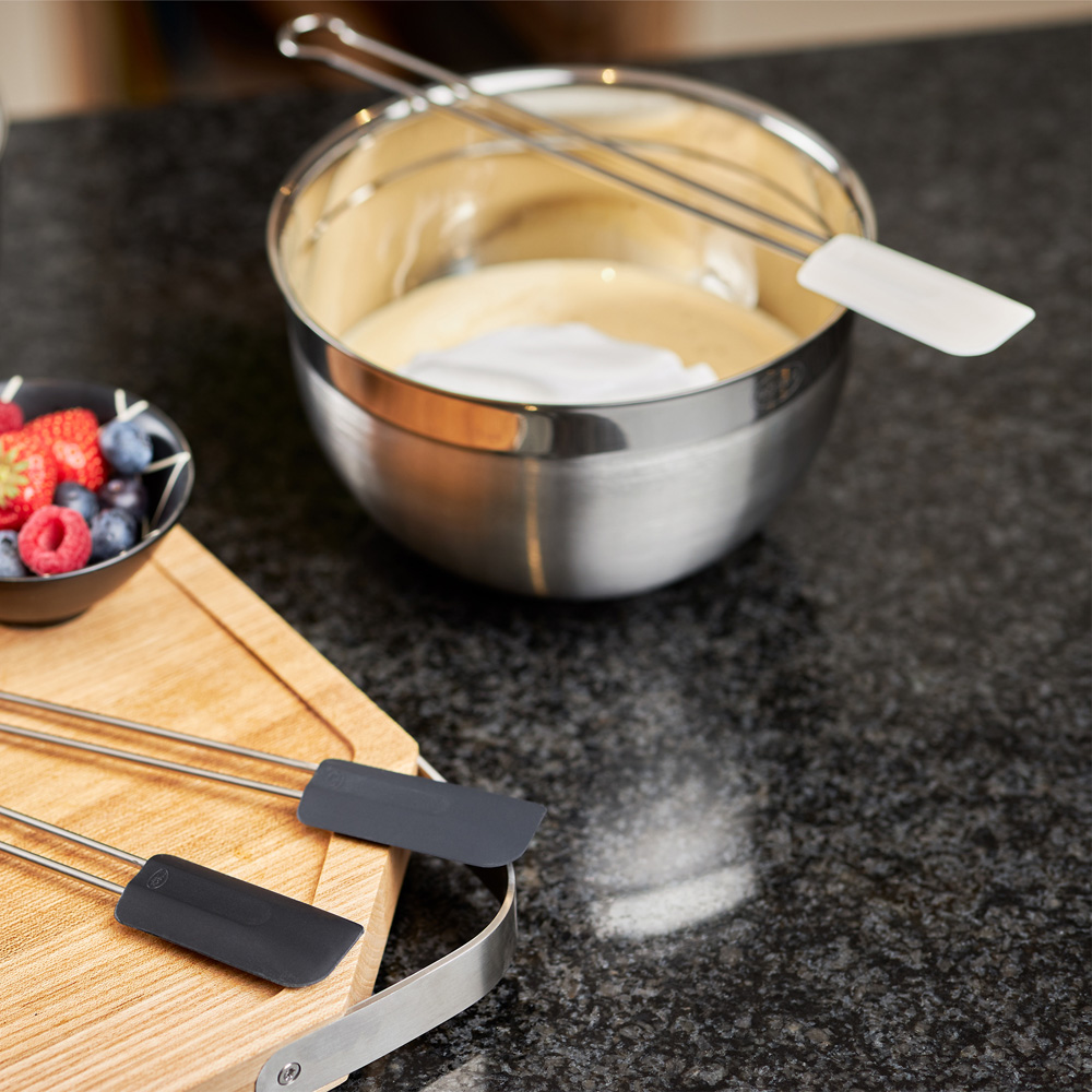 Лопатка для теста силиконовая Rosle, белая, 26 см