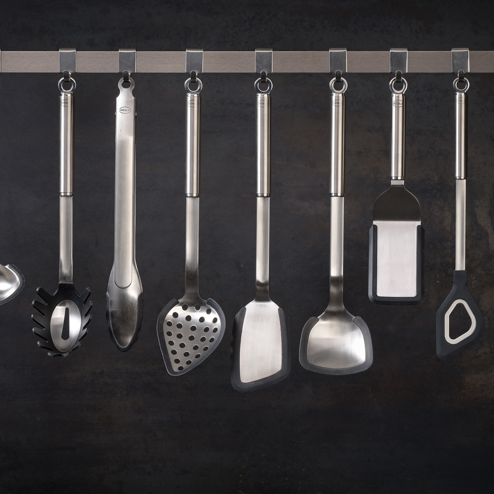 Щипці універсальні Rosle з силіконовим краєм, з фіксатором, 23 см