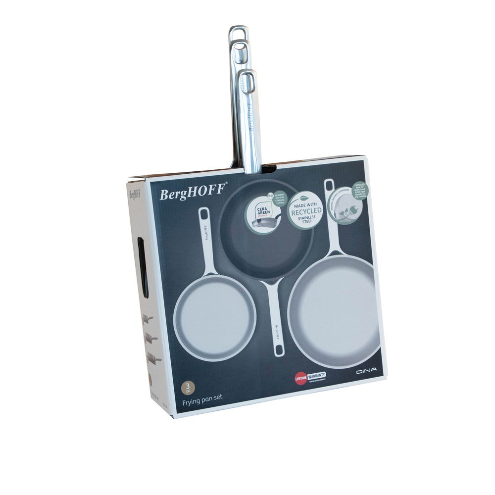 Набір сковорідок BergHOFF DiNA HELIX, діам. 20/24/28 см, 3 пр.