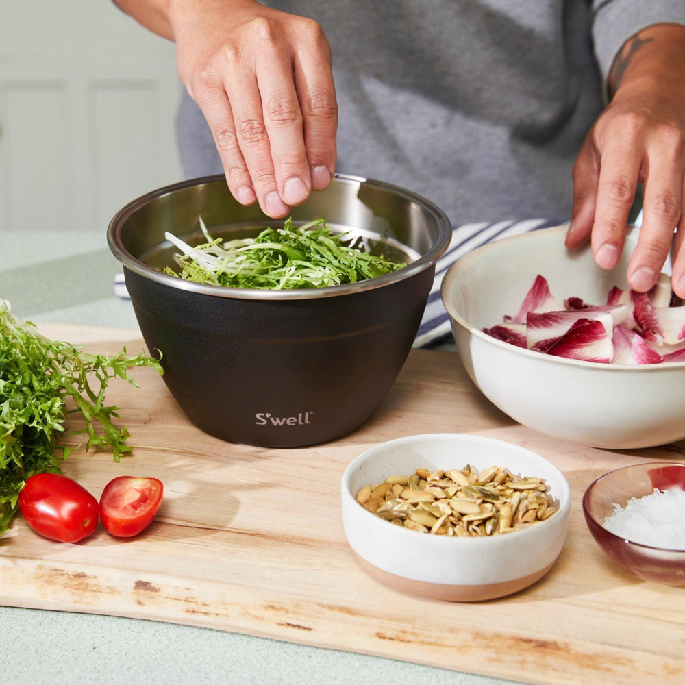 Набор для салата S'well ONYX, 1,9 л, 4 пр.