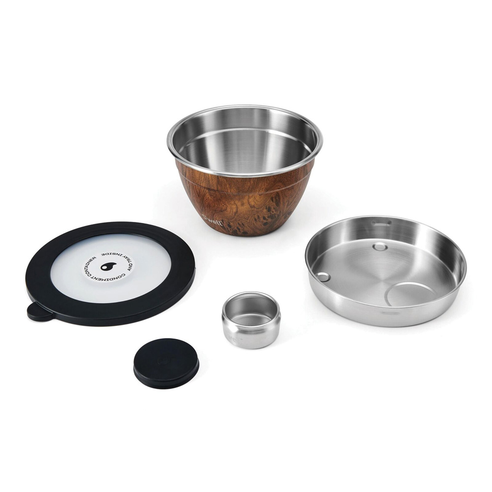 Набор для салата S'well TEAKWOOD, 1,9 л, 4 пр.