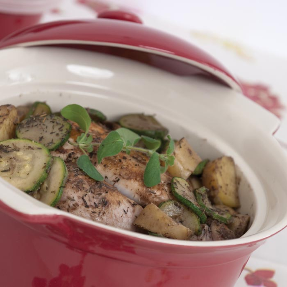 Форма для запікання BergHOFF Red Line з кришкою, 2 л