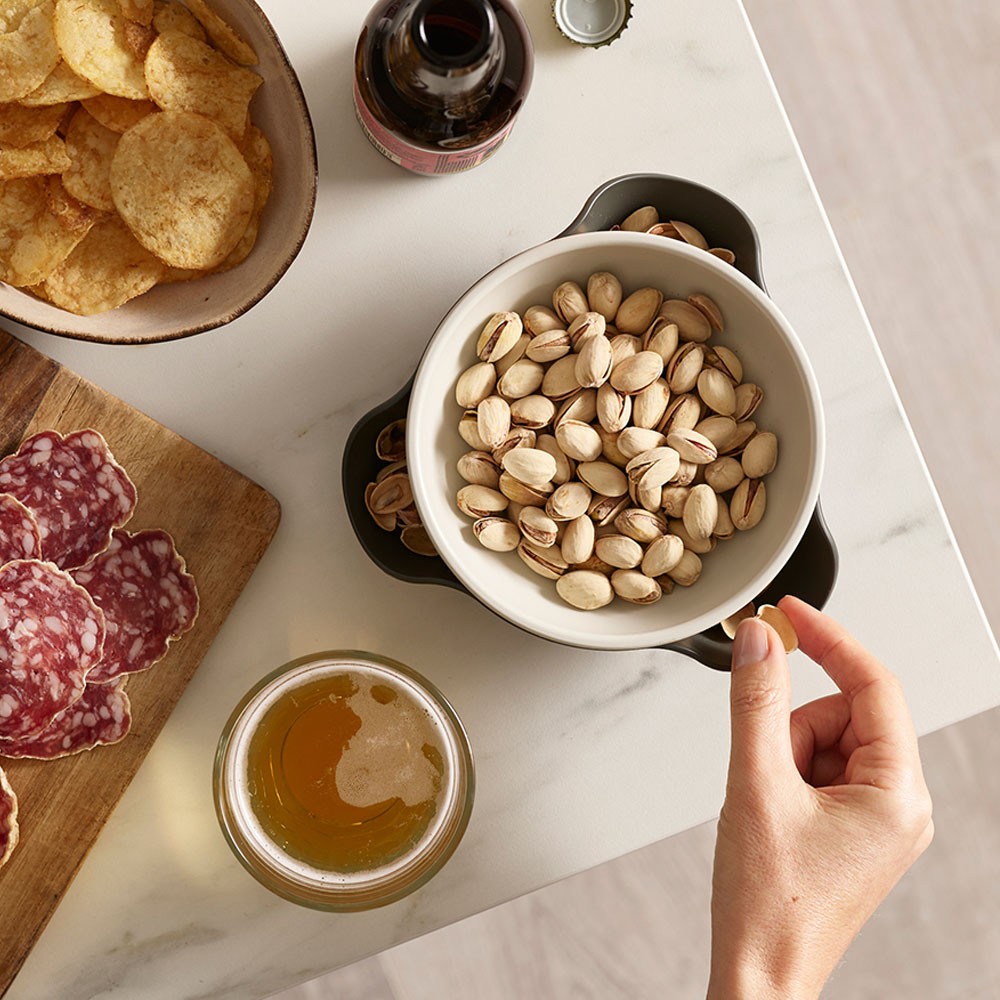 Двухуровневое блюдо с поддоном для сбора отходов Joseph Joseph Double Dish, серый, 6,2 х 17,8 х 16,8 см