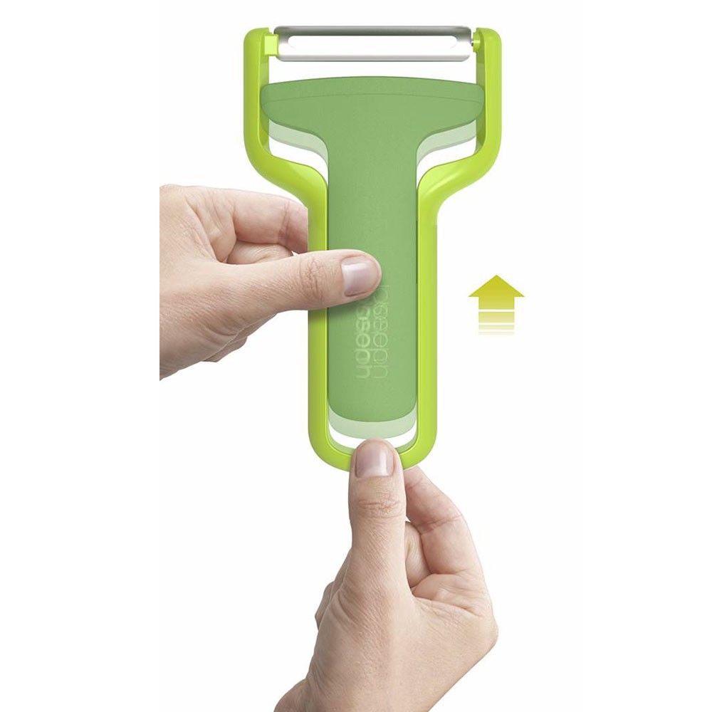 Овочечистка із вбудованим захистом леза Joseph Joseph, зелена, 14,0 х 7,5 х 1,8 см