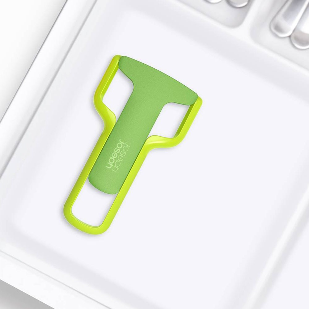 Овочечистка із вбудованим захистом леза Joseph Joseph, зелена, 14,0 х 7,5 х 1,8 см