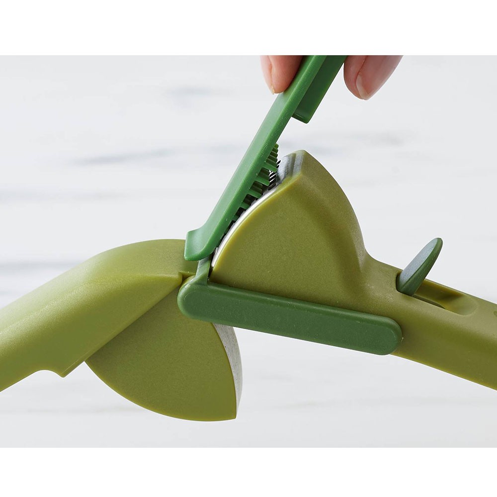 Пресс для чеснока с очищающей пластиной Joseph Joseph, зеленый, 16 х 4,2 х 6,0 см