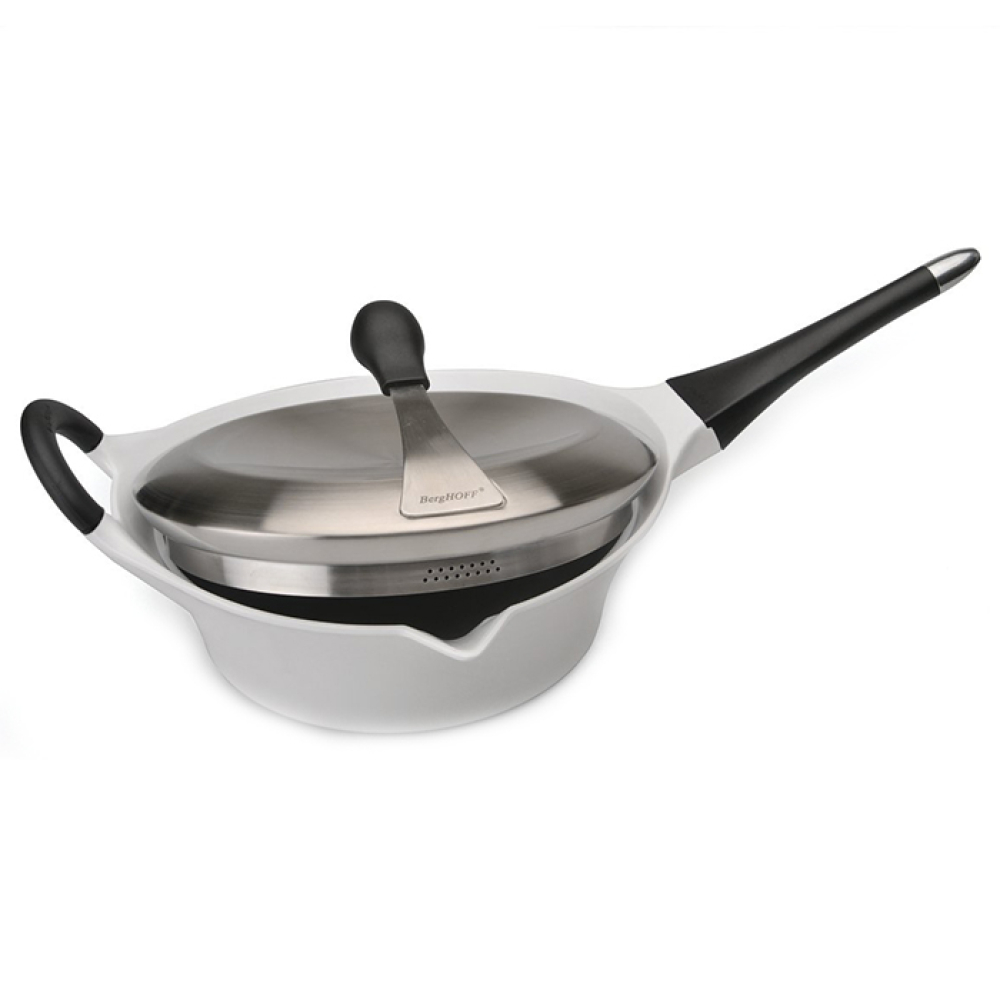 Сотейник BergHOFF Auriga white з кришкою, діам. 28 см, 4,3 л