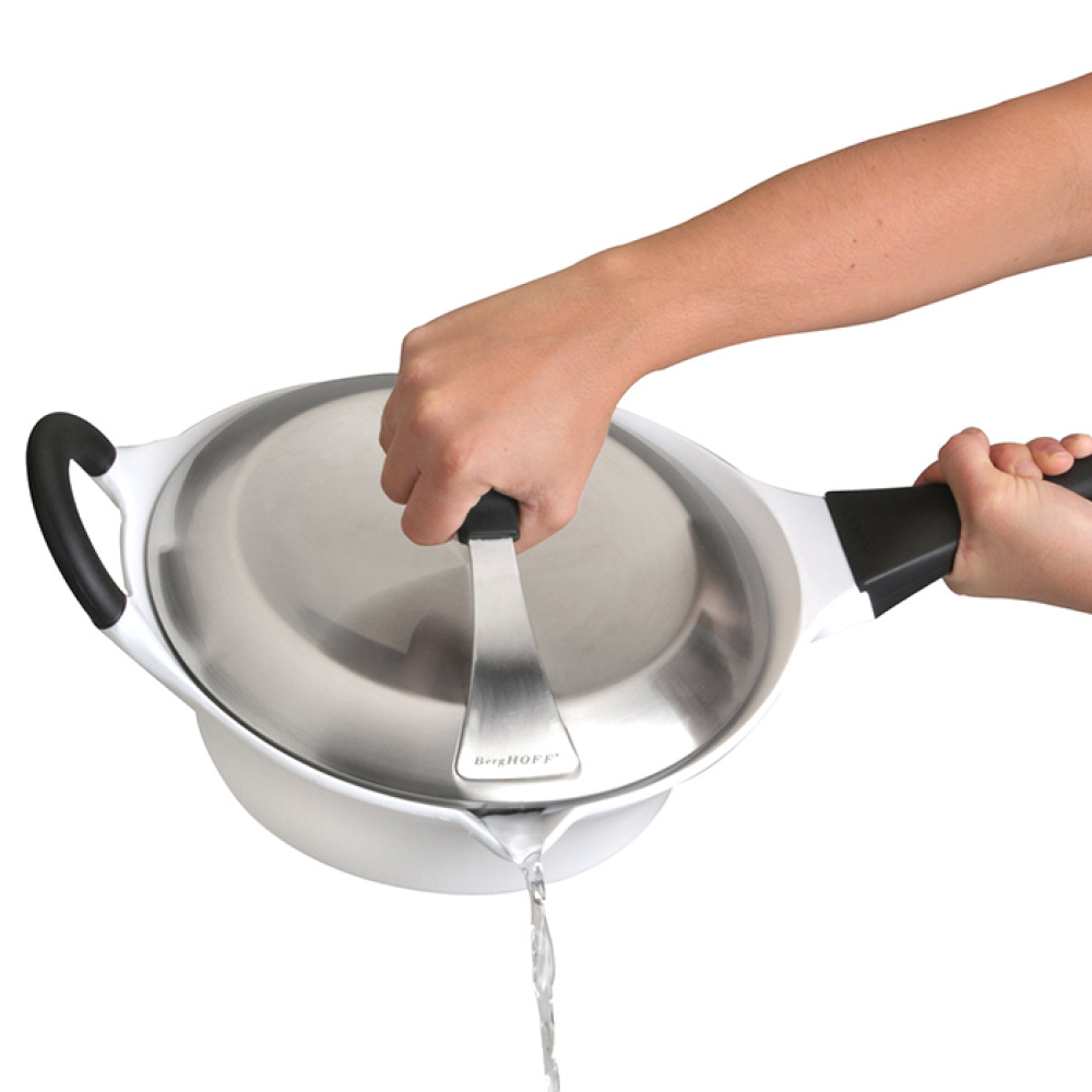 Сотейник BergHOFF Auriga white з кришкою, діам. 28 см, 4,3 л