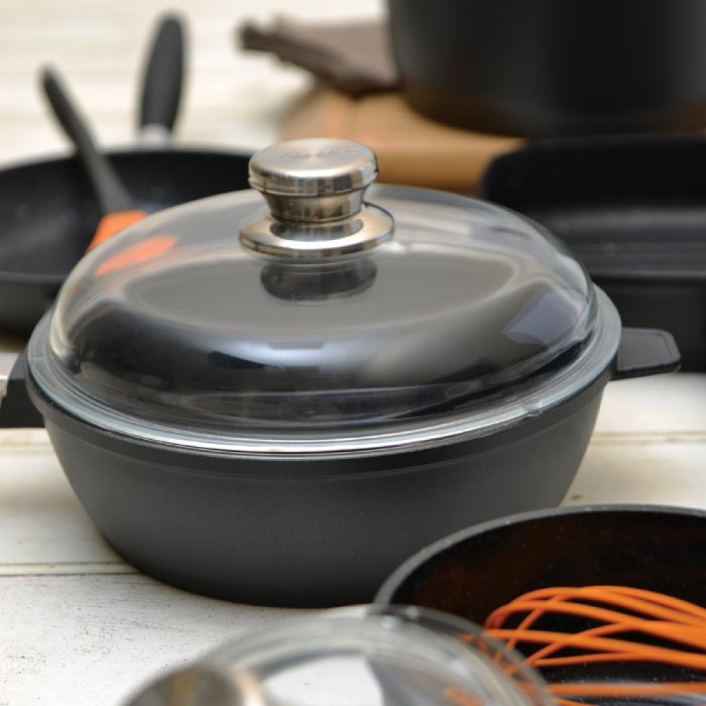 Крышка BergHOFF Cast Line стеклянная, диам. 24 см