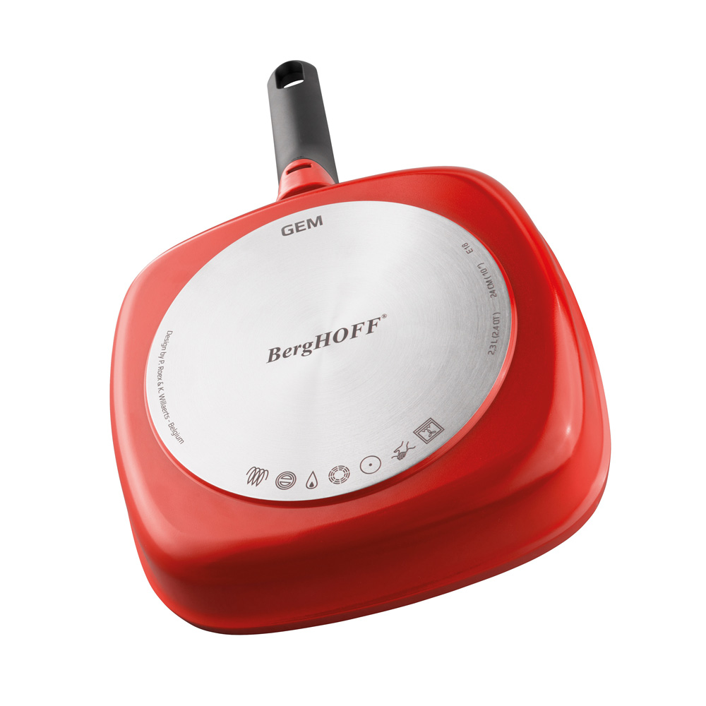 Сотейник с антипригарным покрытием BergHOFF STAY COOL, красный, диам. 28 см, 4,6 л