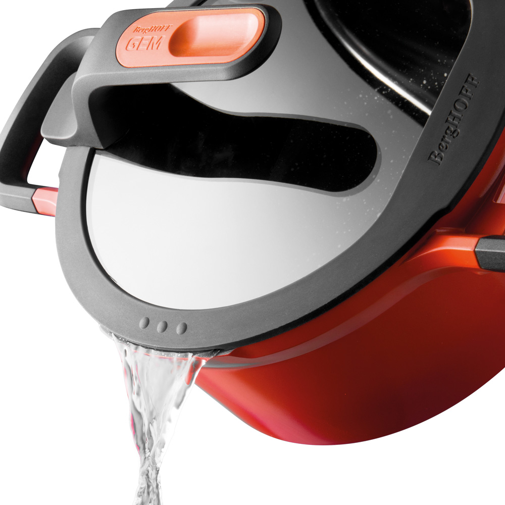 Сотейник с антипригарным покрытием BergHOFF STAY COOL, с 2-мя ручками, красный, диам. 26 см, 3,9 л