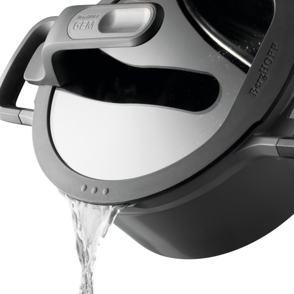 Каструля з антипригарним покриттям BergHOFF STAY COOL, сірий, діам. 28 см, 7,3 л