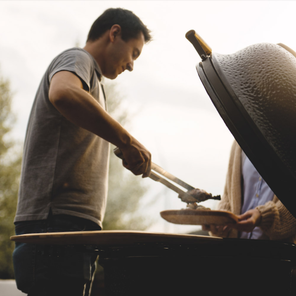 Большой керамический гриль-печь BergHOFF, серый