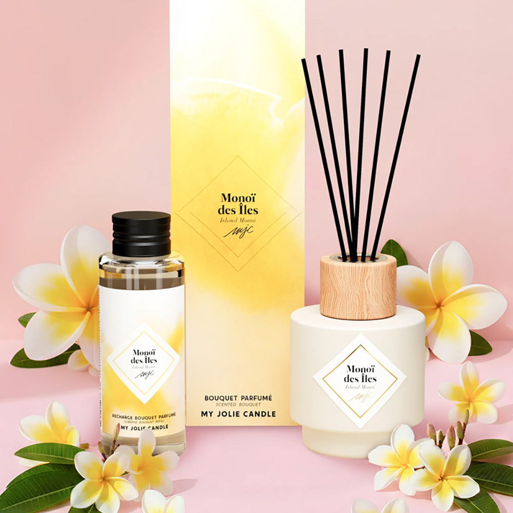 Дифузор My Jolie Candle + Наповнювач з ароматом ISLAND MONOЇ, 100 мл