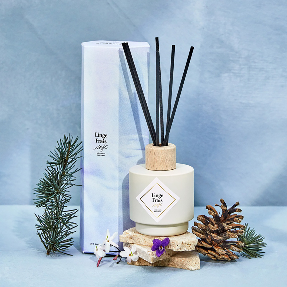 Дифузор My Jolie Candle + Наповнювач з ароматом FRESH LINEN, 100 мл