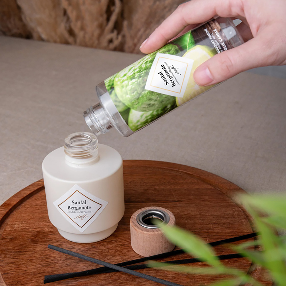 Дифузор My Jolie Candle + Наповнювач з ароматом SANDALWOOD BERGAMOT, 100 мл