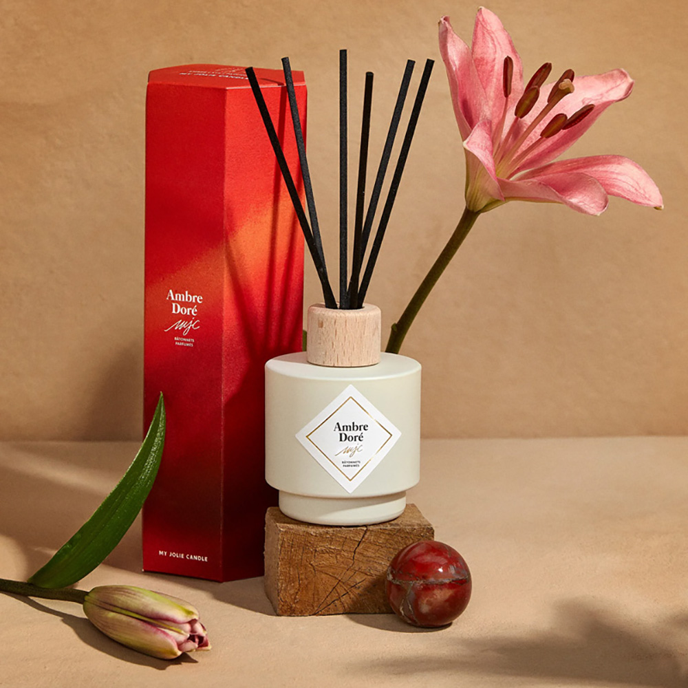 Дифузор My Jolie Candle + Наповнювач з ароматом GOLDEN AMBER, 100 мл