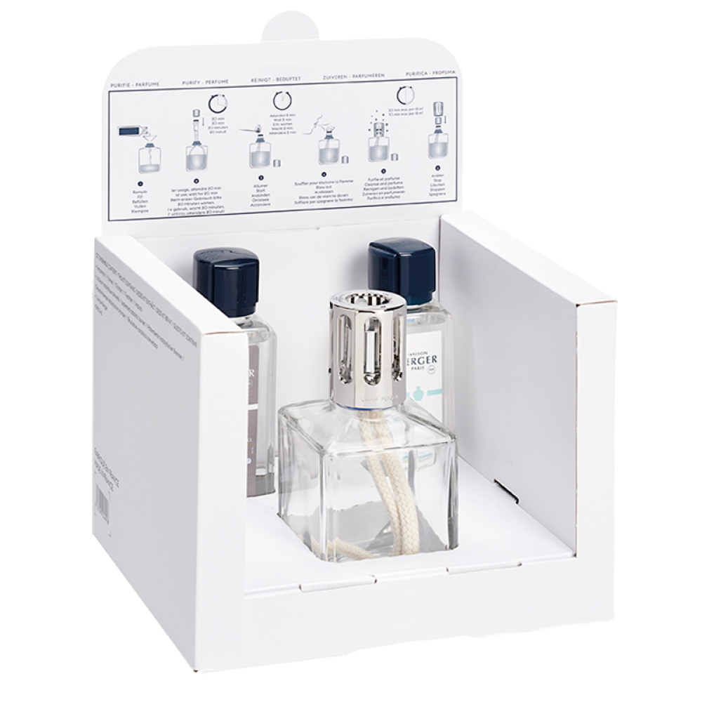 Аромалампа Maison Berger Paris ESSENTIELLE + Наполнитель с ароматом OCEAN BREEZE, 250 мл