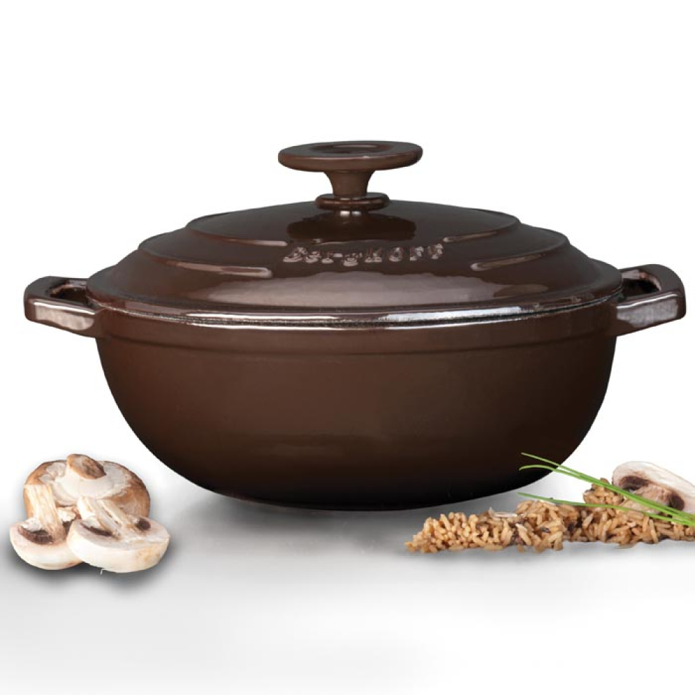 Вок BergHOFF Neo Cast Iron, чавун, діам. 32 см, 4 л