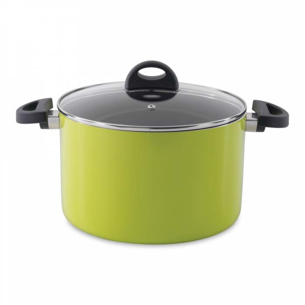 Каструля BergHOFF ECLIPSE з кришкою, зелена, діам. 24 см, 6,6 л