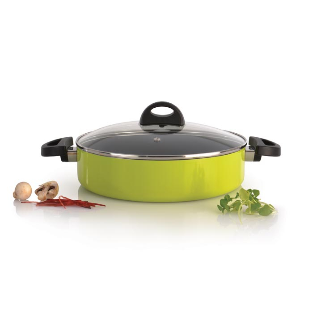 Сотейник BergHOFF ECLIPSE із кришкою, зелений, діам. 26 см, 3,2 л