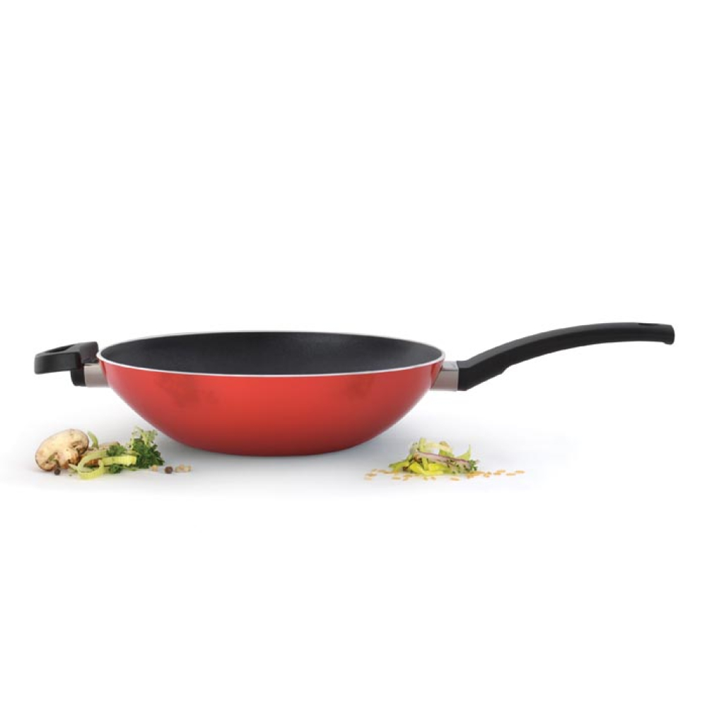 Вок BergHOFF ECLIPSE без кришки, червоний, діам. 28 см, 3,2 л