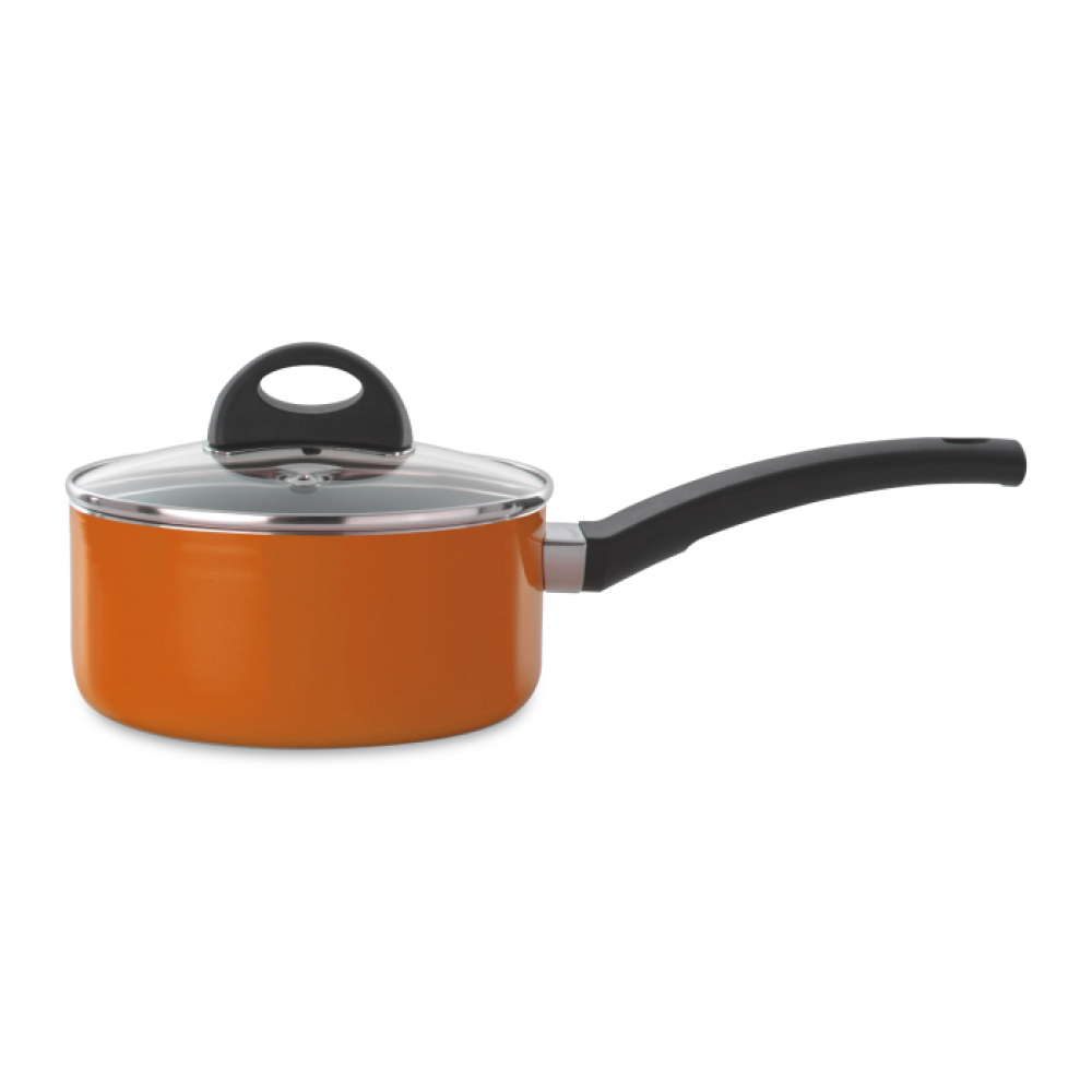 Ківш BergHOFF ECLIPSE з кришкою, оранжевий, діам. 16 см, 1,5 л