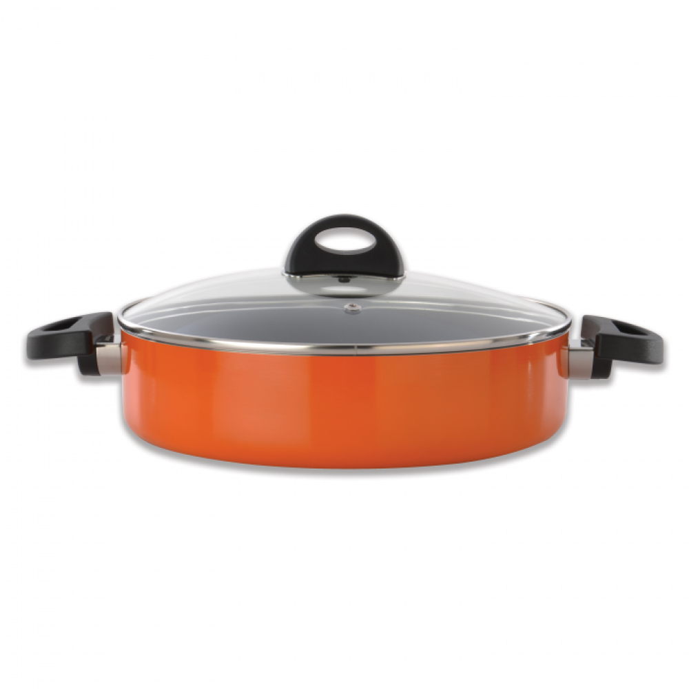 Сотейник BergHOFF ECLIPSE с крышкой, оранжевый, диам. 26 см, 3,2 л