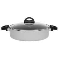 Сотейник BergHOFF ECLIPSE с крышкой и двумя ручками, серый, диам. 26 см, 3,2 л