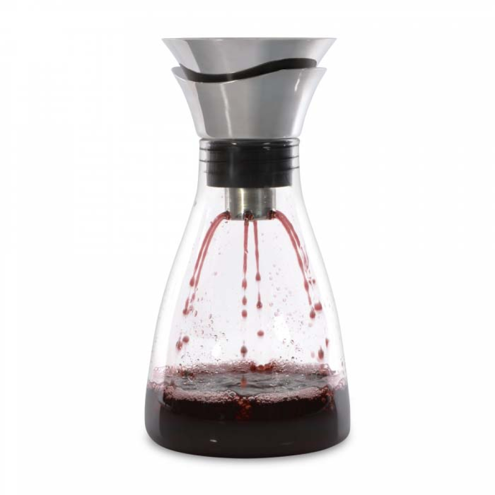 Графин BergHOFF для вина стеклянный, с крышкой-воронкой, диам. 13 см, h 26 см, 1,2 л