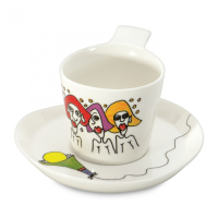 Чашка для кави BergHOFF ECLIPSE із блюдцем, 180 мл, 2 шт.