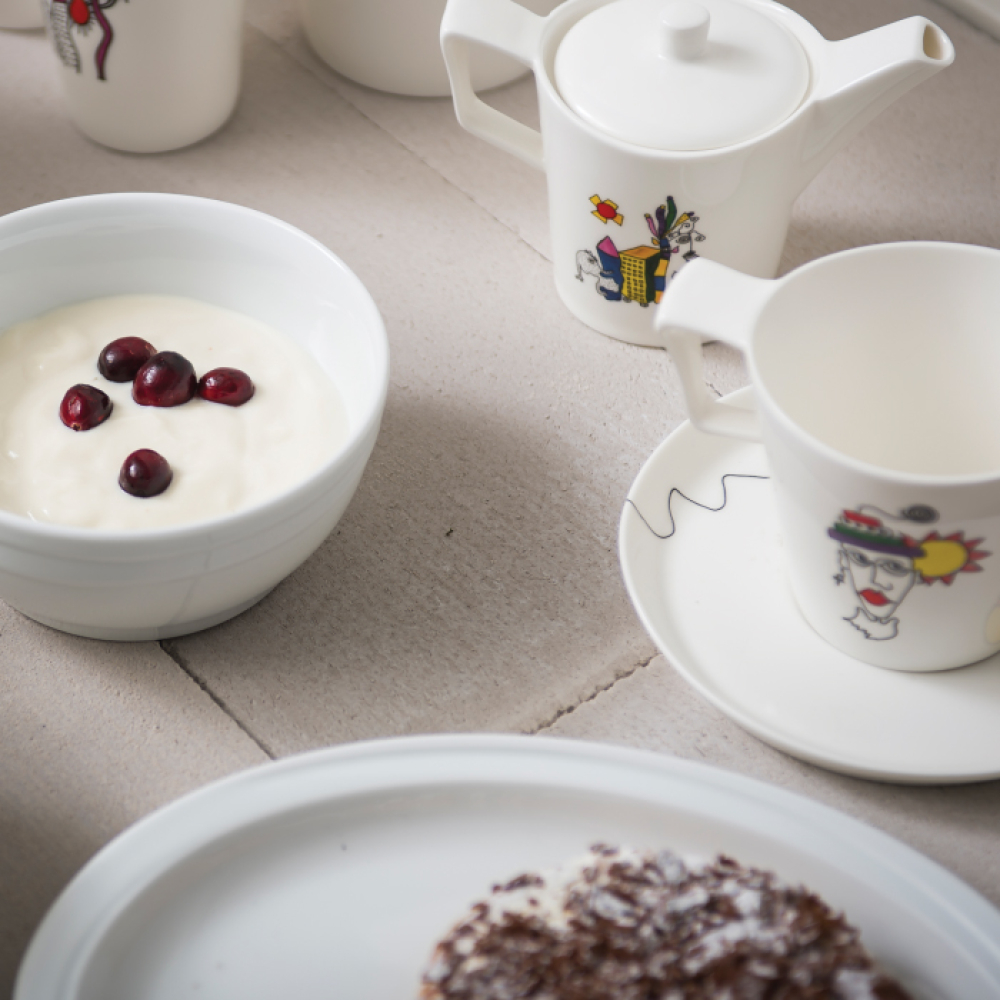 Чашка для сніданку BergHOFF ECLIPSE із блюдцем, 400 мл, 2 шт.