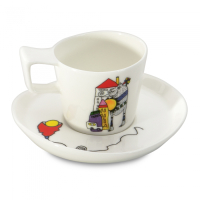 Чашка для еспресо BergHOFF ECLIPSE із блюдцем, 80 мл, 2 шт.