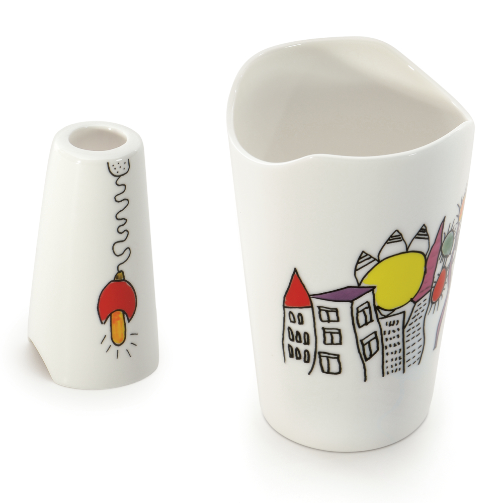 Набор из вазы и подсвечника BergHOFF