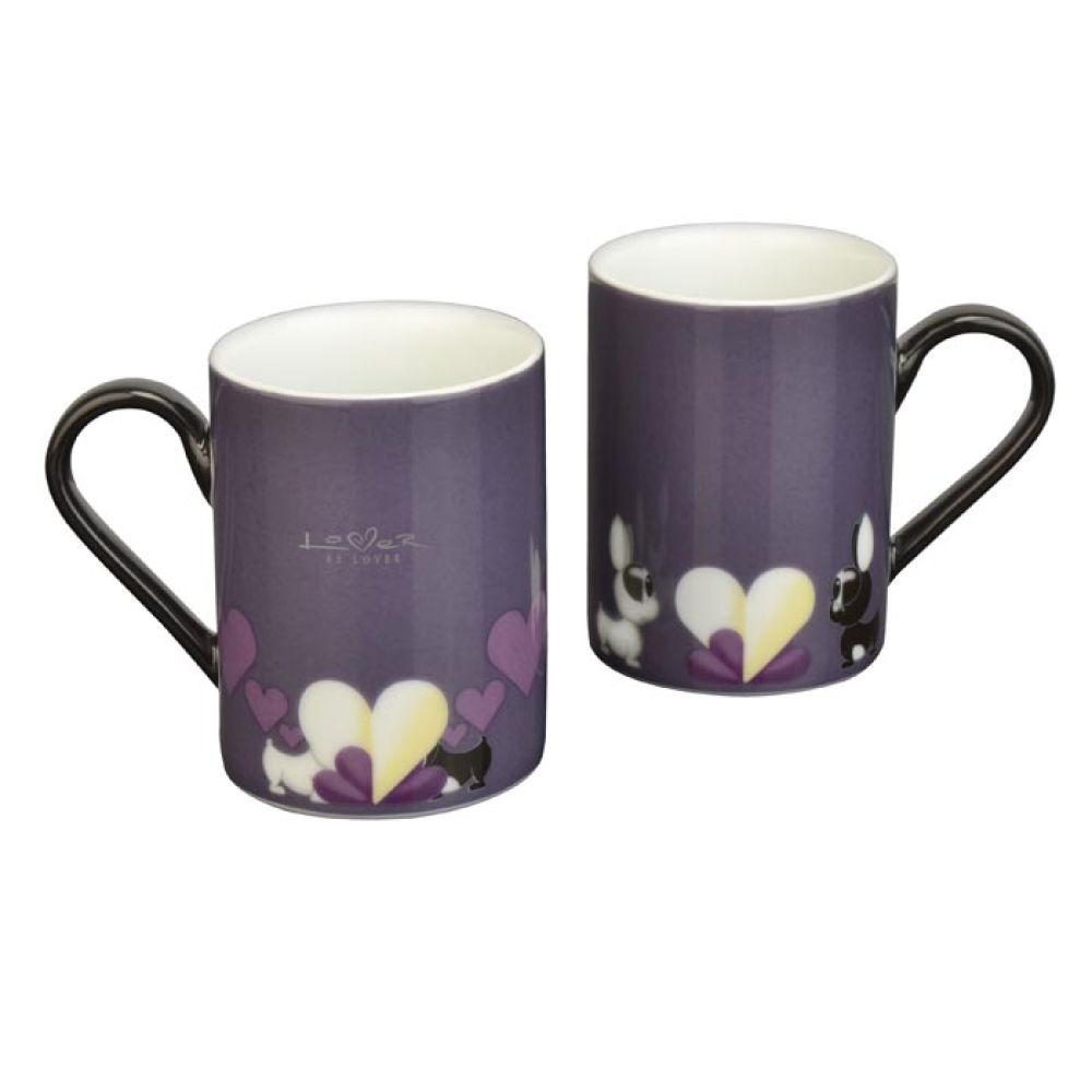 Кавовий кухоль фіолетовий BergHOFF Lover by Lover, 300 мл, 2 шт.