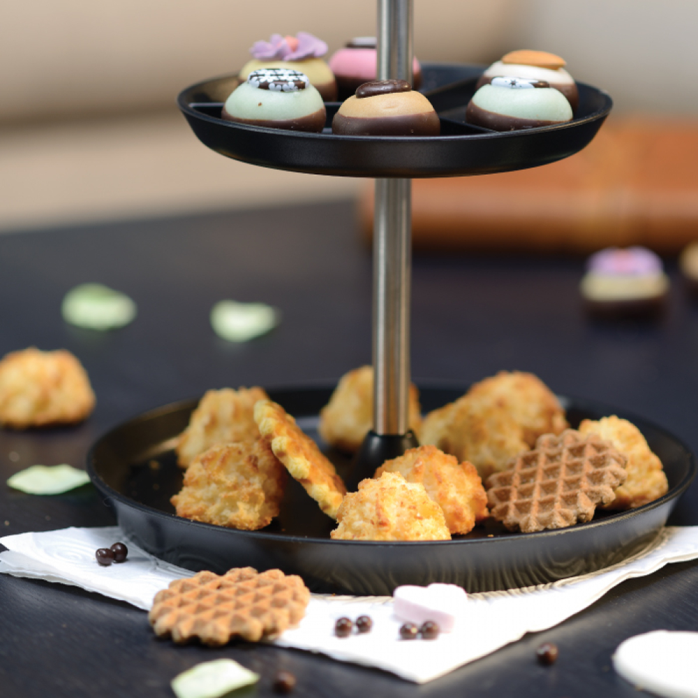 Двоярусна стійка-ваза BergHOFF для печива, фруктів