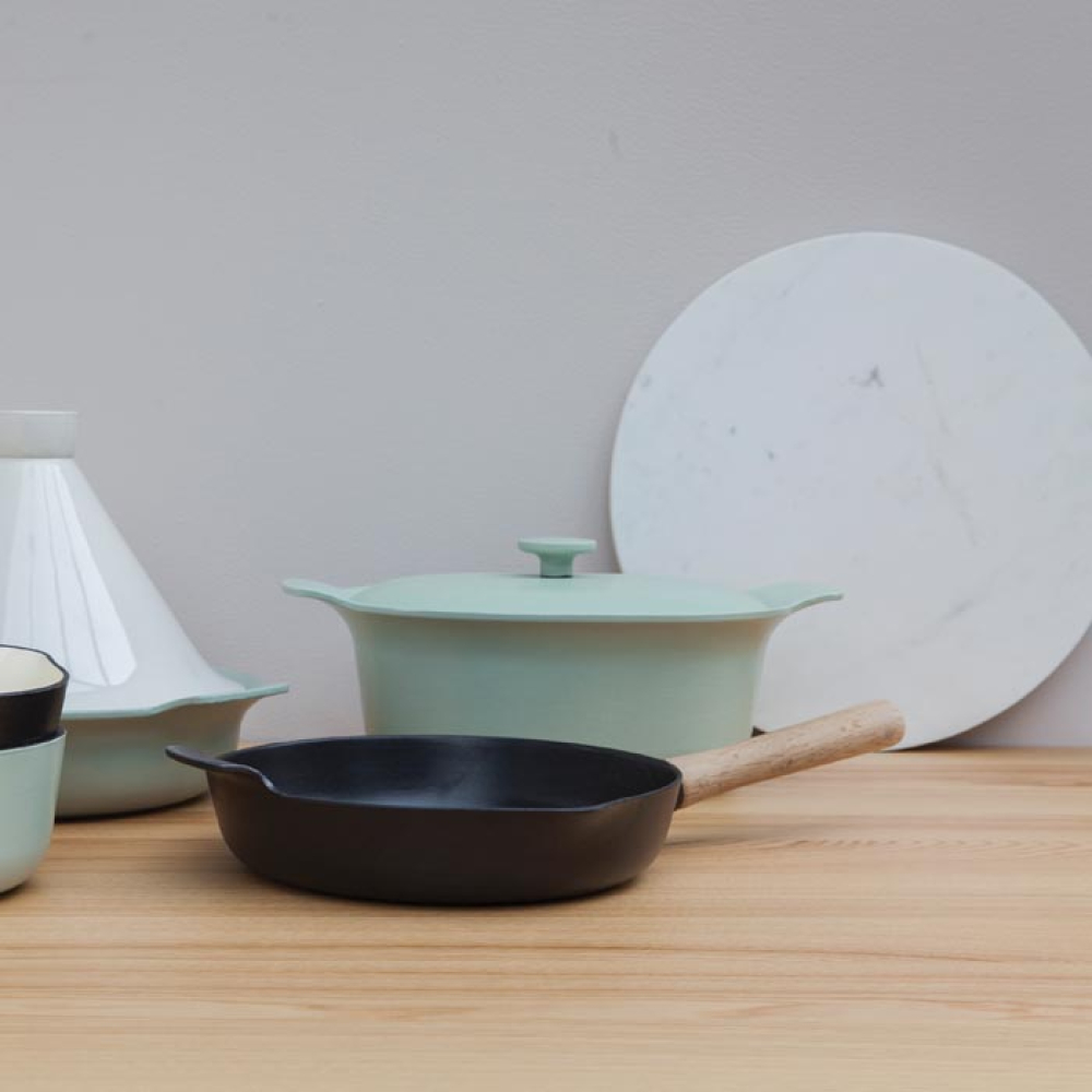 Сотейник чугунный BergHOFF RON, с двумя ручками, 2,5 л, диам. 28 см, зеленый