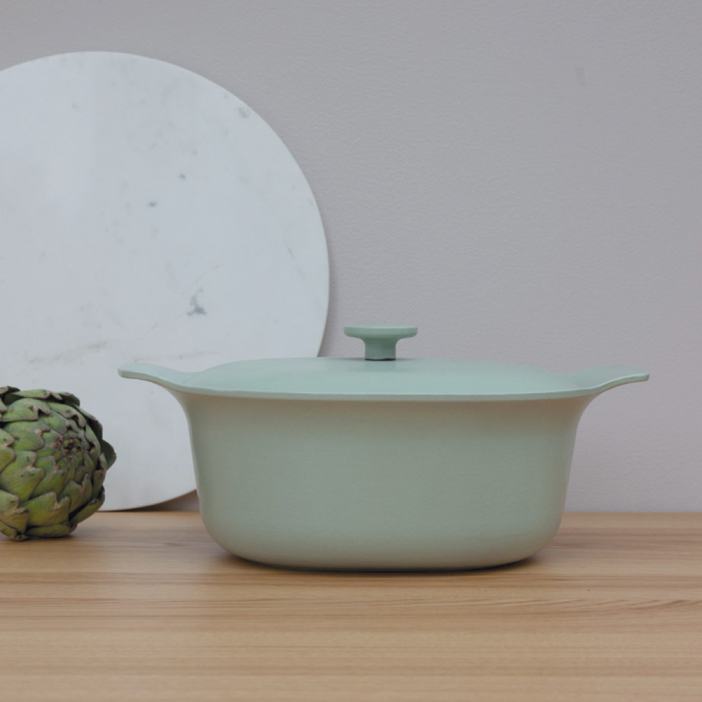 Каструля чавунна BergHOFF RON, світло-зелена, діам. 28 см, 5 л