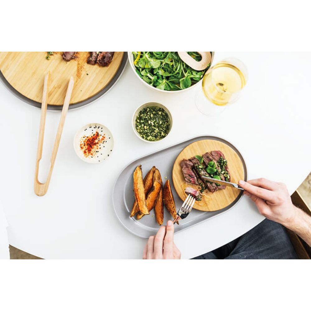 Піднос овальний BergHOFF LEO з дошкою для нарізки, 34,5 х 20,5 х 3,5 см