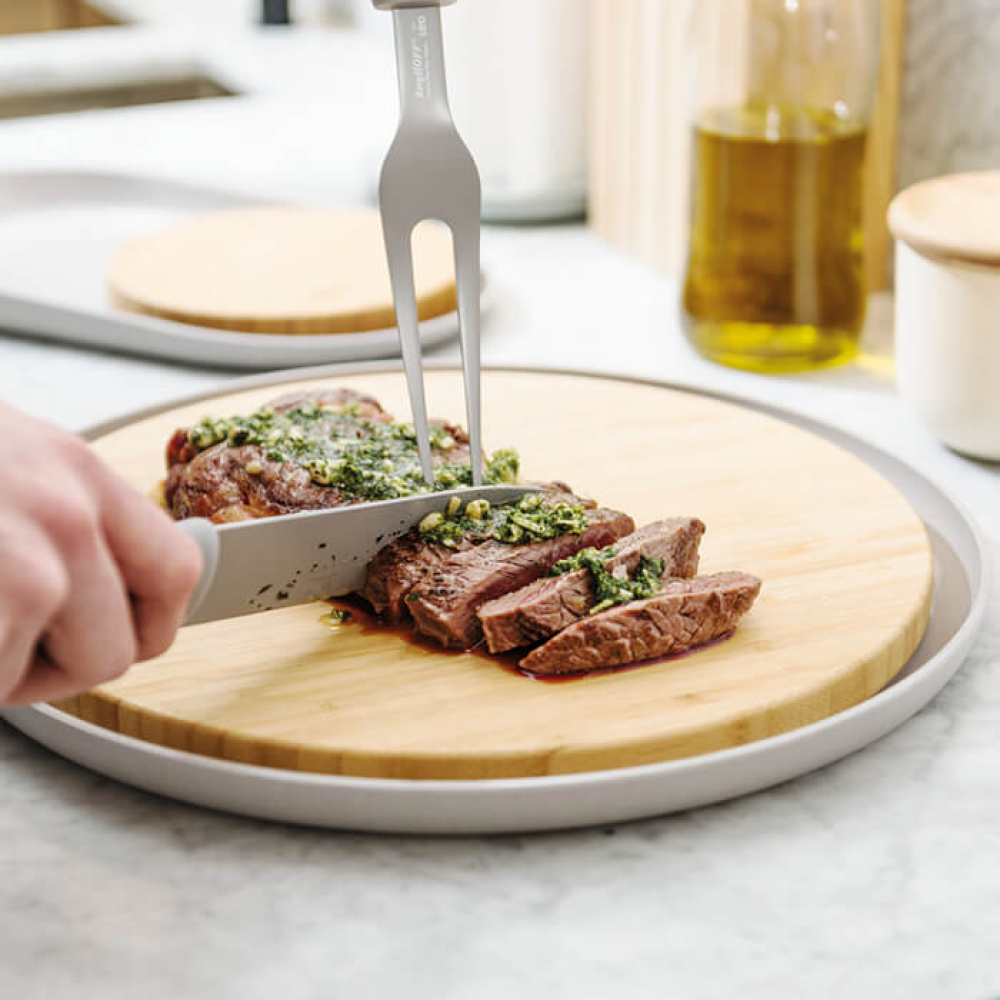 Доска кухонная с подставкой BergHOFF LEO, круглая, диам. 36 см