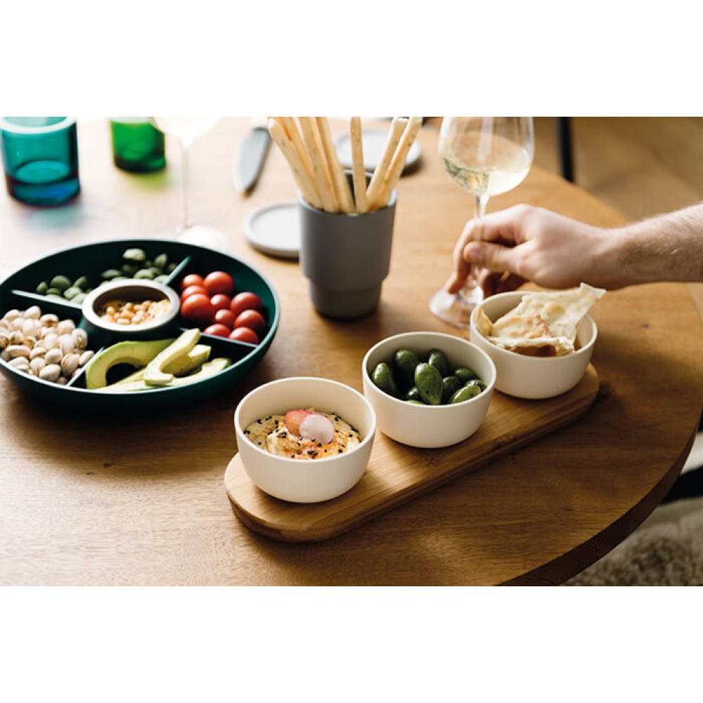 Набір креманок BergHOFF LEO із кришками, на дерев'яній підставці, 3 шт.