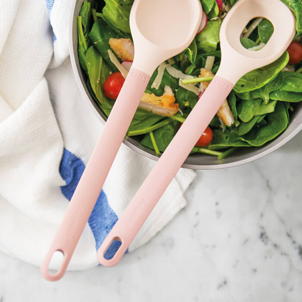 Набір приборів для салату BergHOFF LEO, рожевий, пластиковий, 30 см