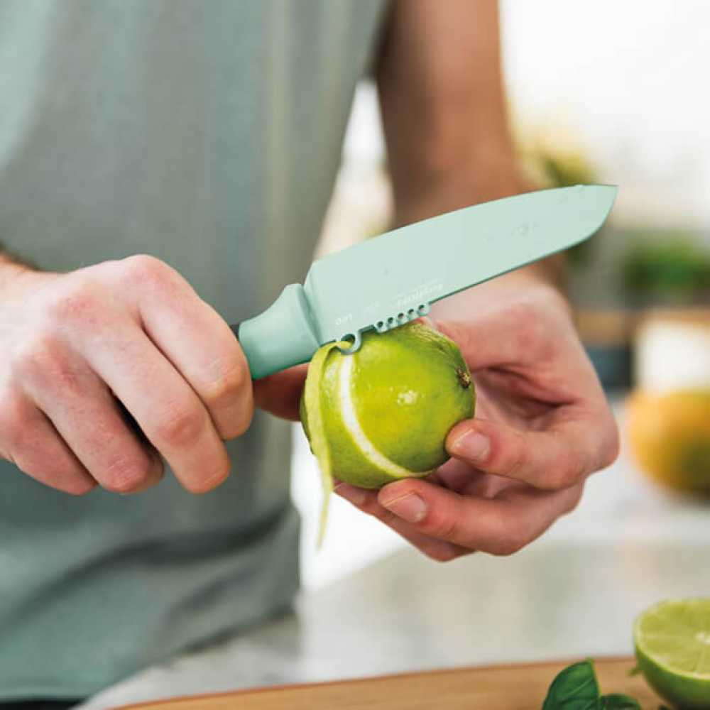 Ніж для чищення овочів та цедри BergHOFF LEO з покриттям, салатовий, 11 см