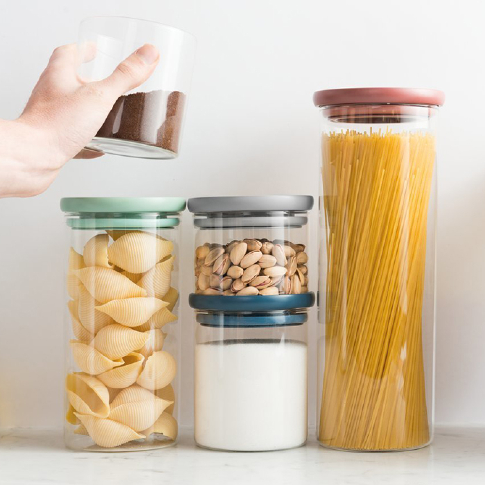 Ємність BergHOFF для зберігання спагетті, скляна, 1,9 л